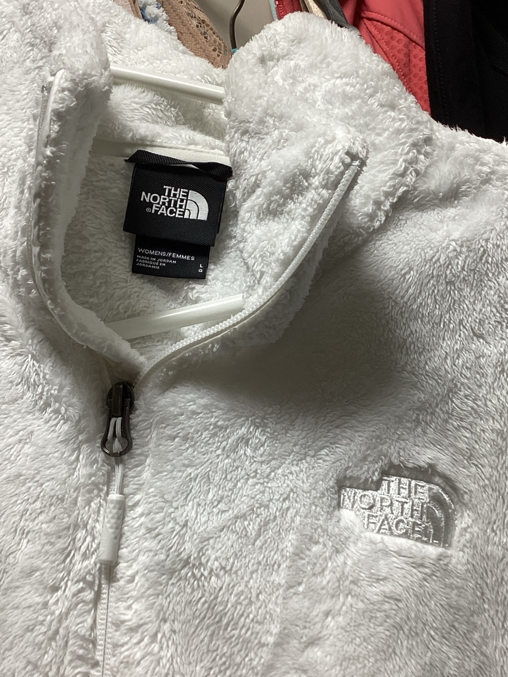 The North Face Women’s White Teddy Fleece Jacket